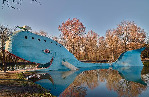 The Blue Whale of Catoosa, OK on Route 66